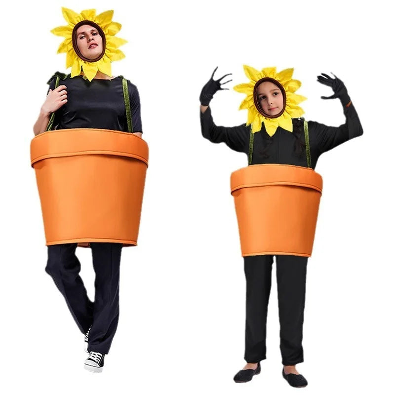 Funny Sun Flower Pot  Cosplay