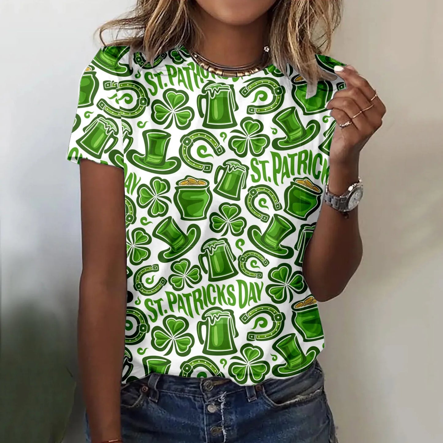 Camiseta para mujer Happy St. Patrick's Day 