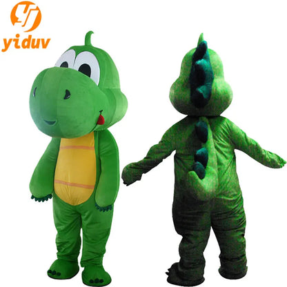 Green Dinosaur Mascot Costume