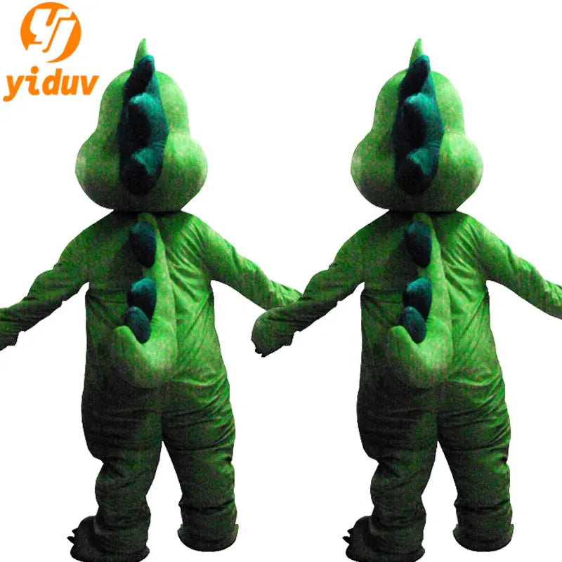 Green Dinosaur Mascot Costume