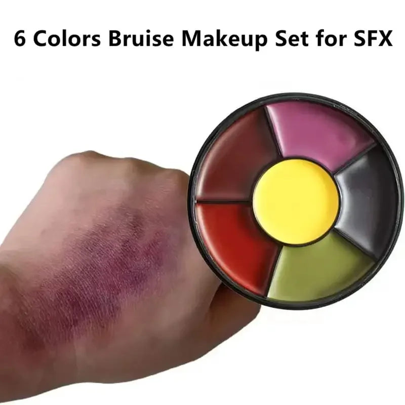 6-Color Bruise Wheel Makeup Kit