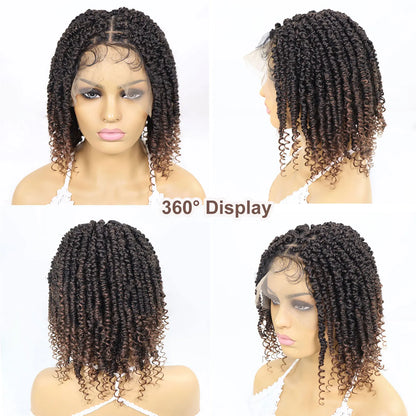 Short Passion Twist Braided Wigs