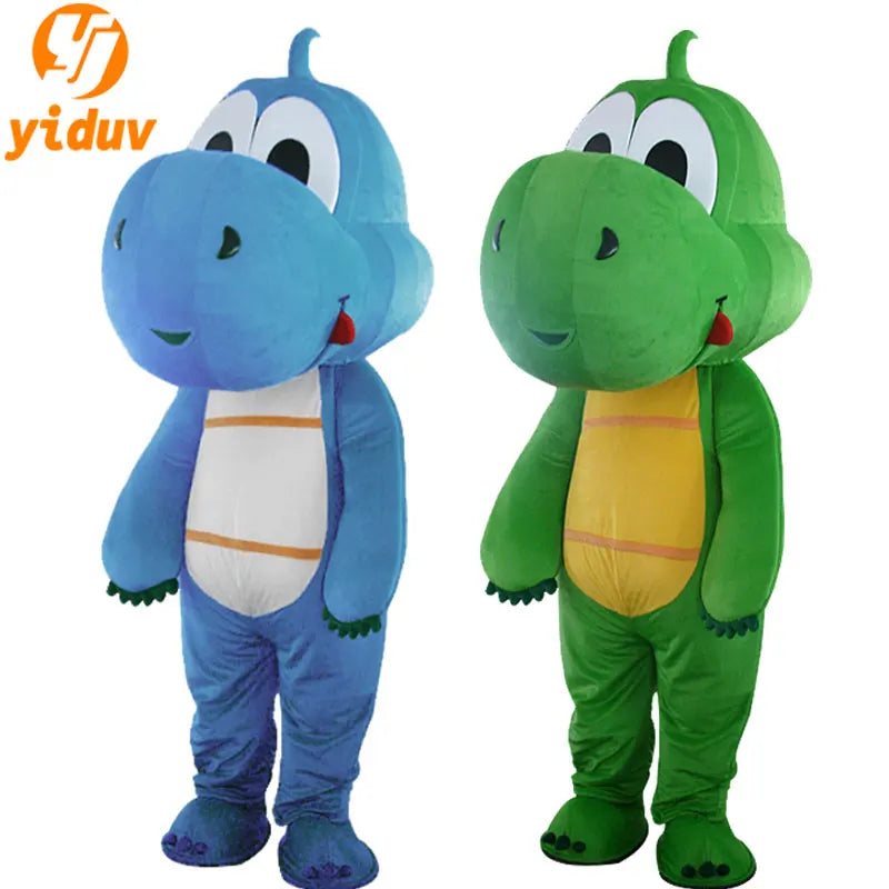 Green Dinosaur Mascot Costume