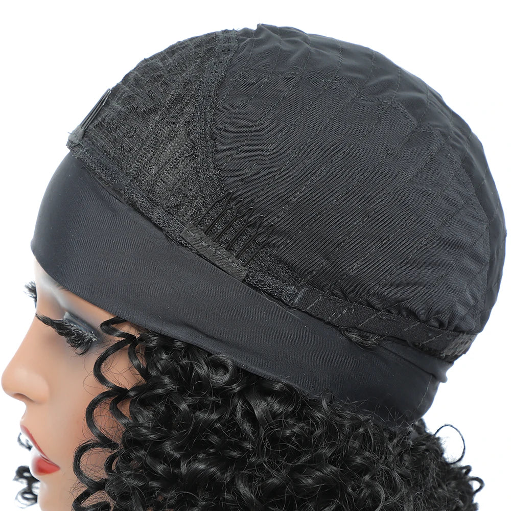 Soft Kinky Curly Headband Wigs