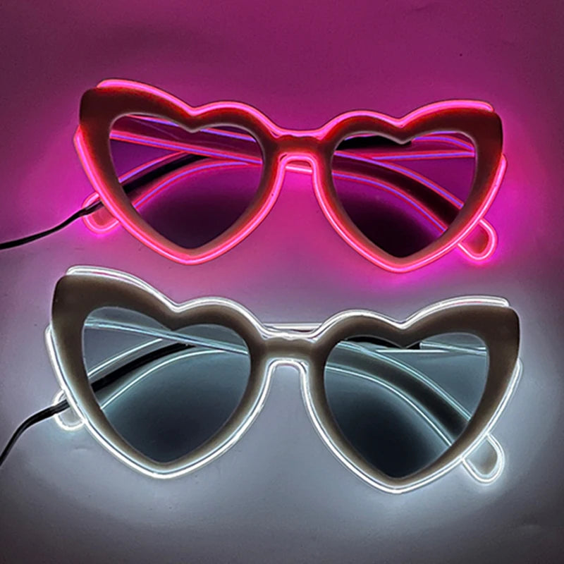 Retro-Sonnenbrille mit blinkender LED 