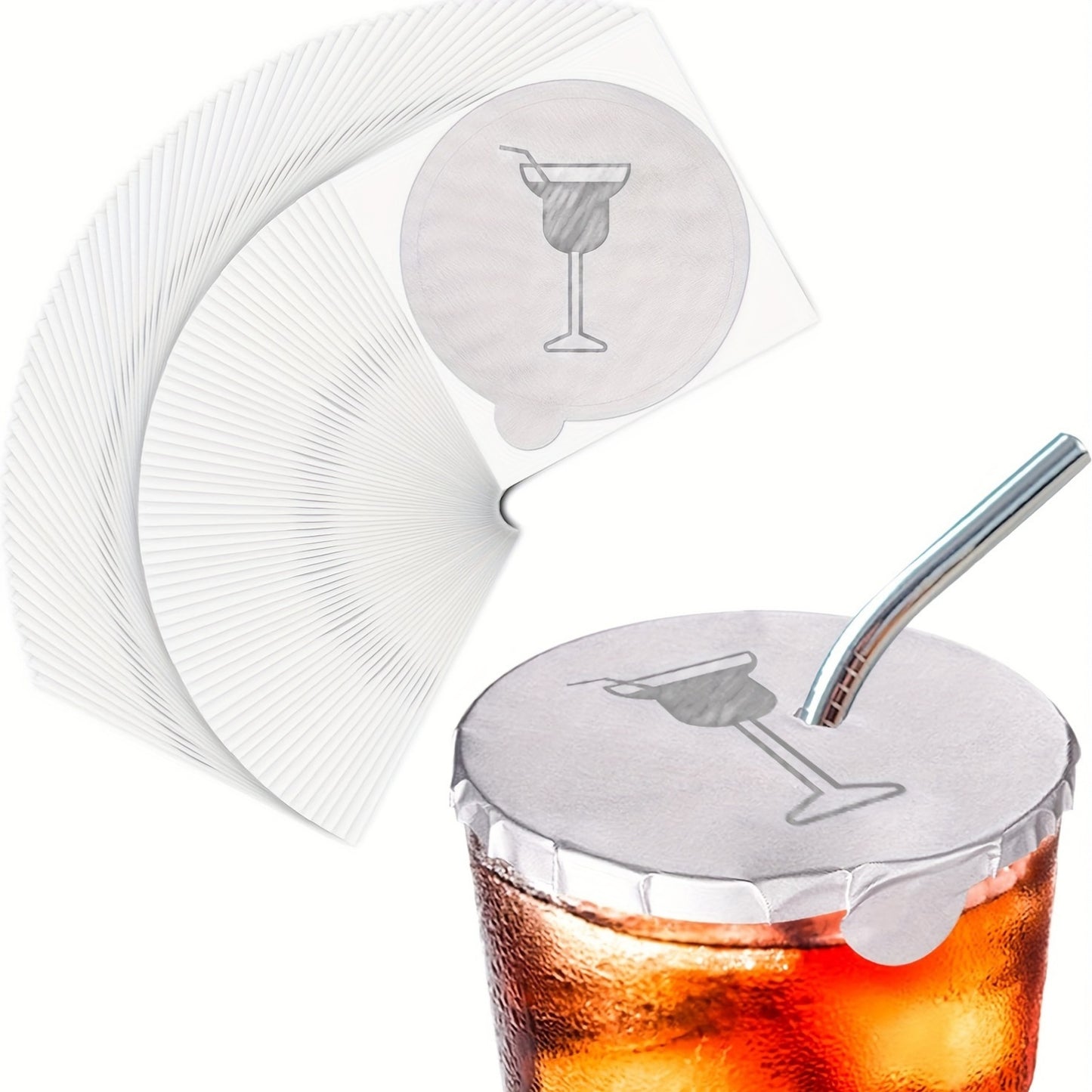 25-Pack Paper Drink Covers - Free With Orders Over 20 EURO!